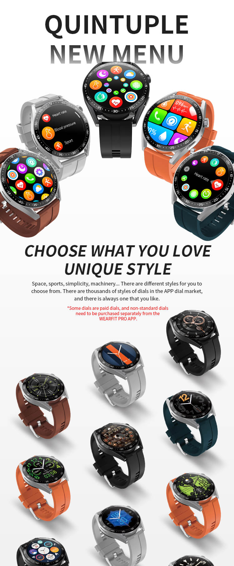 HW28 Eternal Classical Wireless Charging Smart Watches-Shenzhen Shengye Technology Co.,Ltd