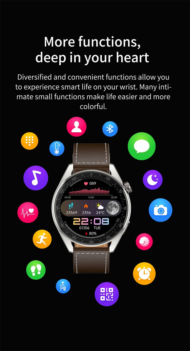 SK13 Round Display Touch Screen Smart Watch-Shenzhen Shengye Technology Co.,Ltd