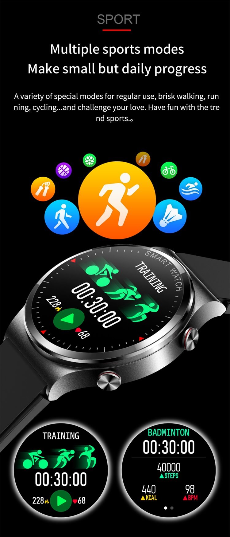 Smartwatch rotondo con touch screen Retina AK36-Shenzhen Shengye Technology Co.,Ltd