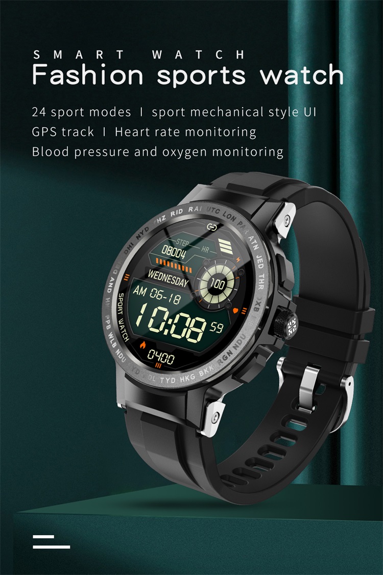 E19 Modieus waterdicht smartwatch met ronde wijzerplaat - Shenzhen Shengye Technology Co., Ltd