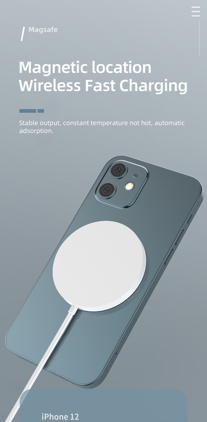 Cargador inalámbrico magnético rápido C06-Shenzhen Shengye Technology Co.,Ltd