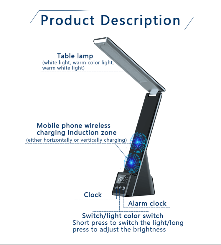 Soporte de carga rápida Qi para teléfono con lámpara LED N61-Shenzhen Shengye Technology Co.,Ltd