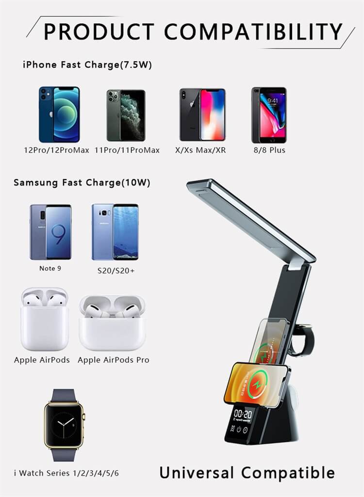 Soporte de carga rápida Qi para teléfono con lámpara LED N61-Shenzhen Shengye Technology Co.,Ltd