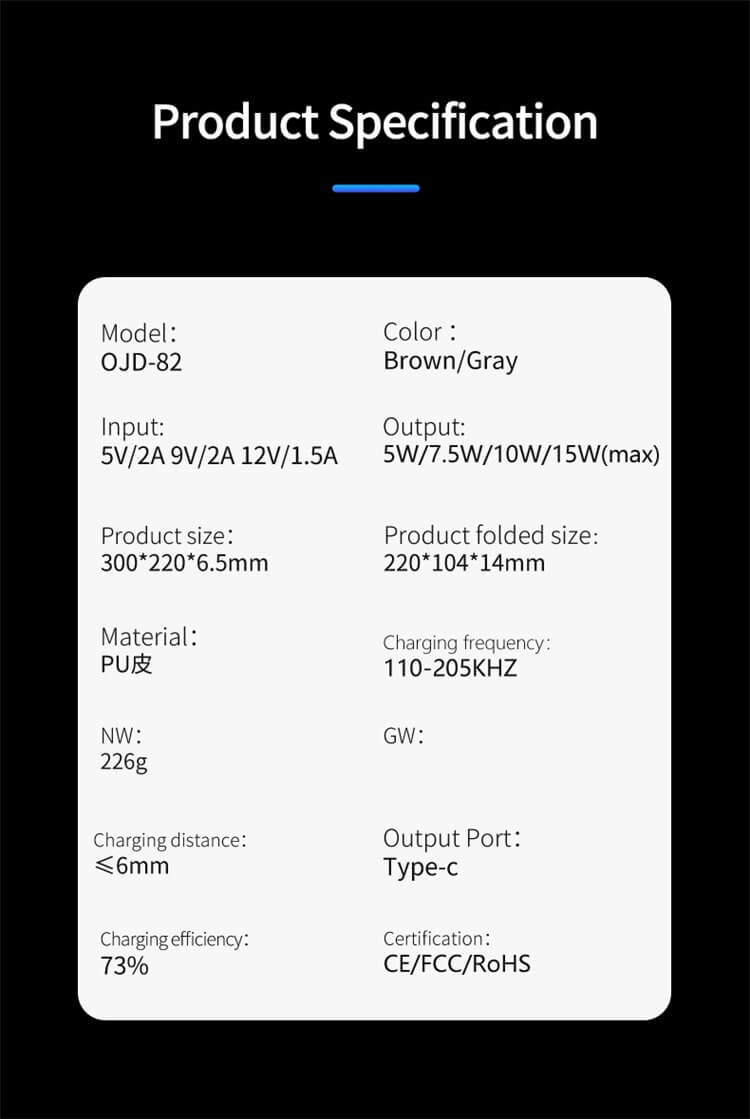 OJD-82 2 в 1 Коврик для мыши на письменном столе из ПУ-Shenzhen Shengye Technology Co.,Ltd