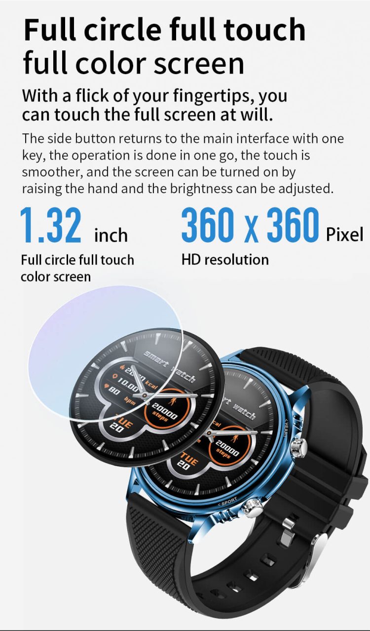 Montre intelligente de sport de jeux de forme ronde étanche CF81-Shenzhen Shengye Technology Co., Ltd