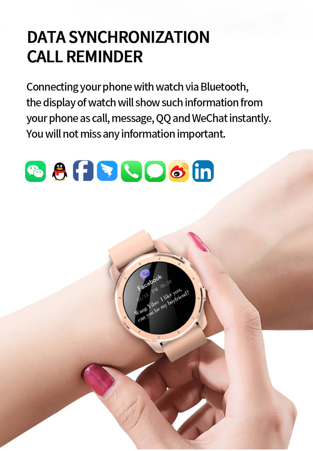 MX11 Lady Fashion Design Bracelet à écran rond Watch-Shenzhen Shengye Technology Co., Ltd