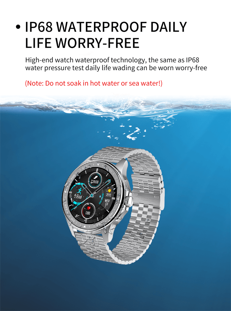 SK3 IP68 Waterproof Round Dial Display Smart Watch-Shenzhen Shengye Technology Co.,Ltd