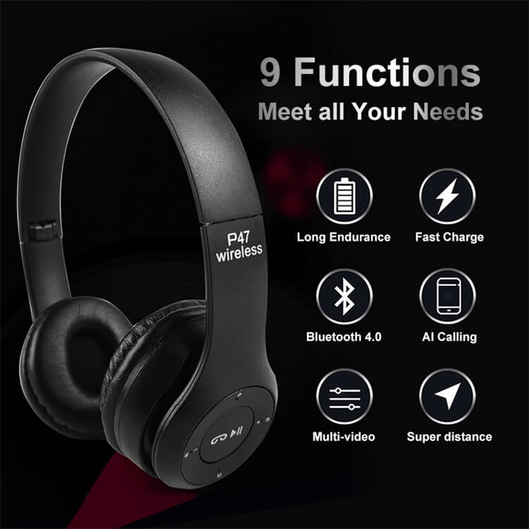 P47 Precio barato Auriculares inalámbricos Bluetooth Auriculares supraaurales-Shenzhen Shengye Technology Co., Ltd