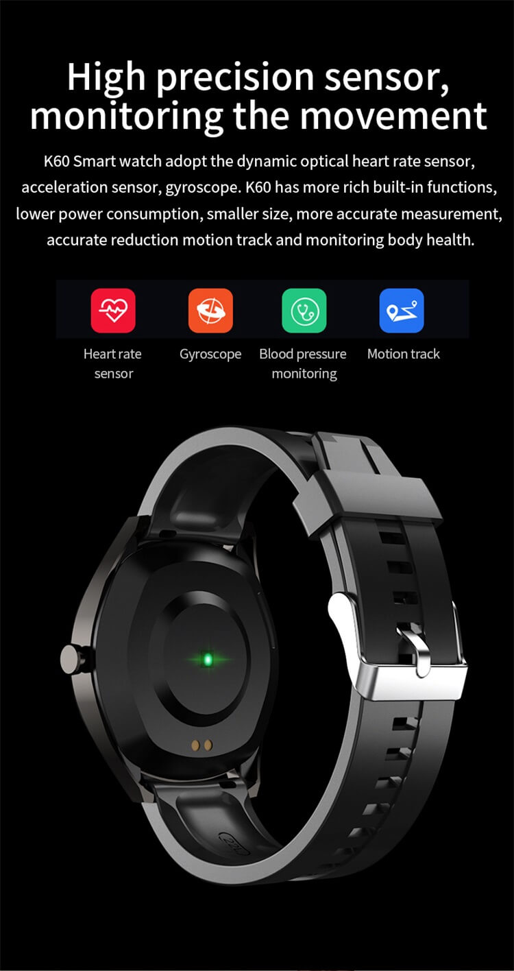 K60 Round Dial Heart Rate Monitor Smart Bracelet-Shenzhen Shengye Technology Co.,Ltd