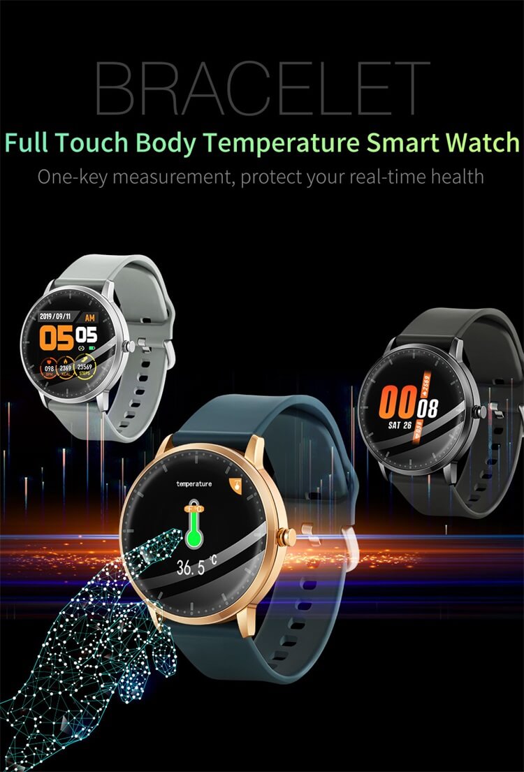 Montre intelligente T9 avec température corporelle entièrement tactile-Shenzhen Shengye Technology Co., Ltd