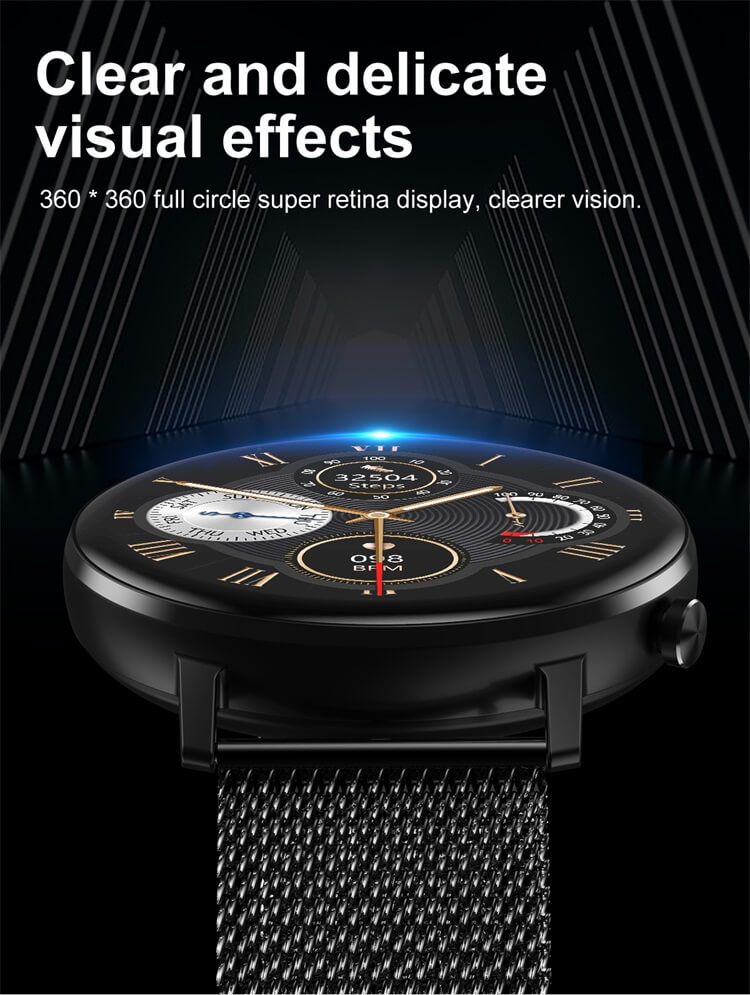 Reloj inteligente con pulsera de malla de monitoreo de actividad física DT96-Shenzhen Shengye Technology Co.,Ltd