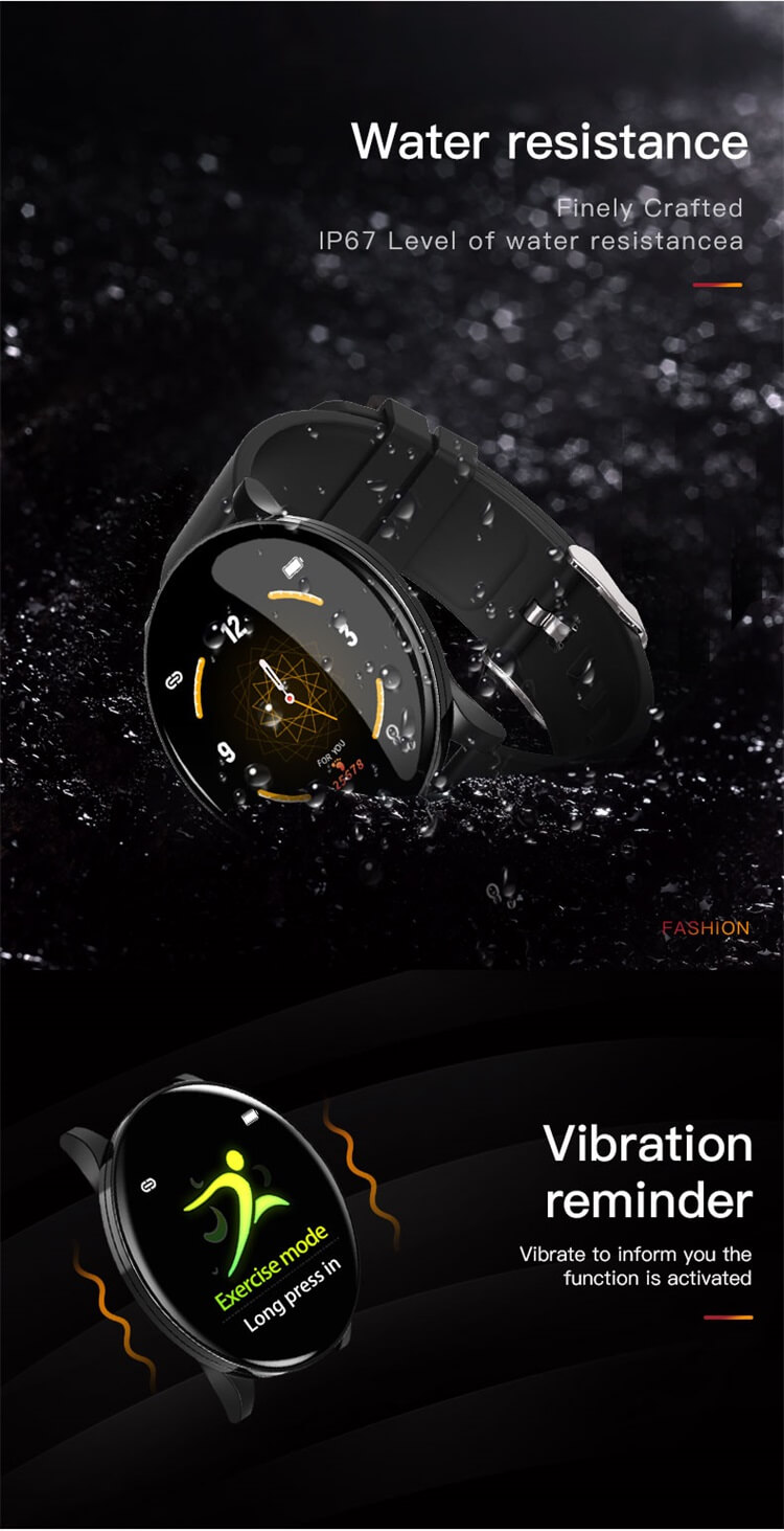 W8 Cuerpo delgado y liviano Record Health Date SmartWatch-Shenzhen Shengye Technology Co.,Ltd