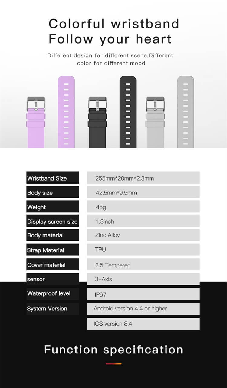 W8 Cuerpo delgado y liviano Record Health Date SmartWatch-Shenzhen Shengye Technology Co.,Ltd