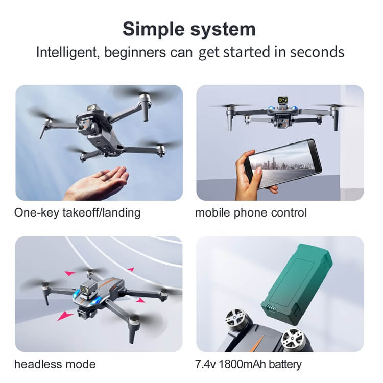 K911 Max. 20 minuten vluchtduur Batterijduur 1,2 km straal 8K ESC Dubbele camera GPS Smart Return Professionele RC Drone-Shenzhen Shengye Technology Co.,Ltd