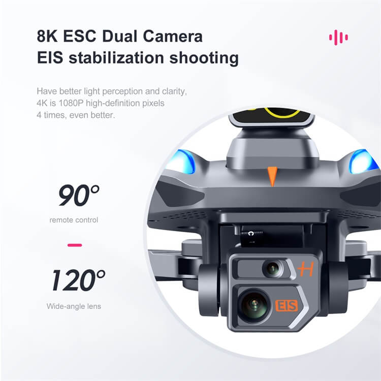 K911 Max. 20 minuten vluchtduur Batterijduur 1,2 km straal 8K ESC Dubbele camera GPS Smart Return Professionele RC Drone-Shenzhen Shengye Technology Co.,Ltd