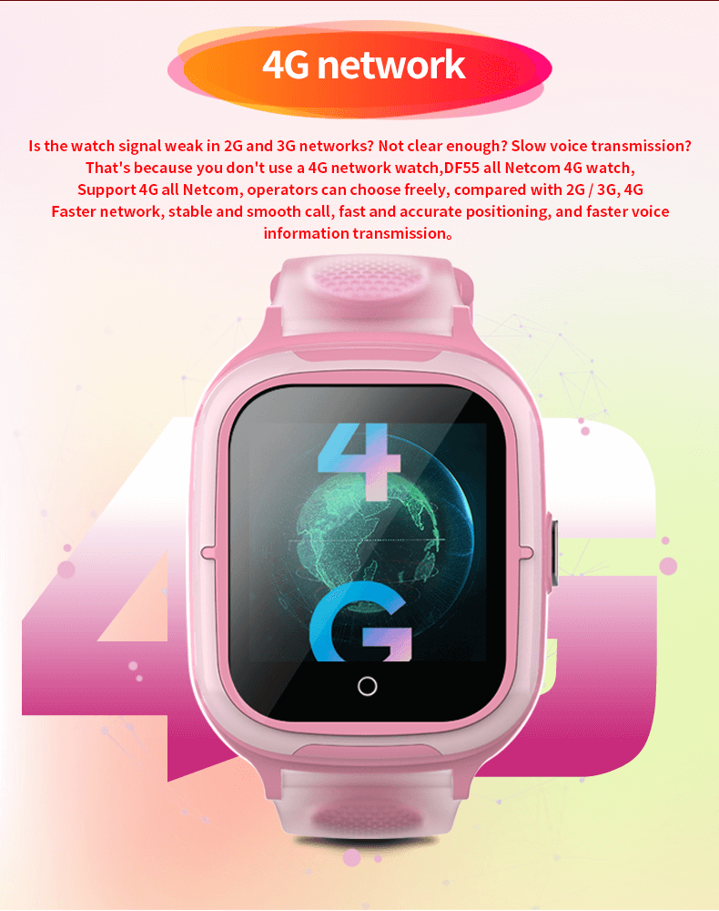 DF55 Sim 4G GPS Smart Watch per bambini-Shenzhen Shengye Technology Co.,Ltd