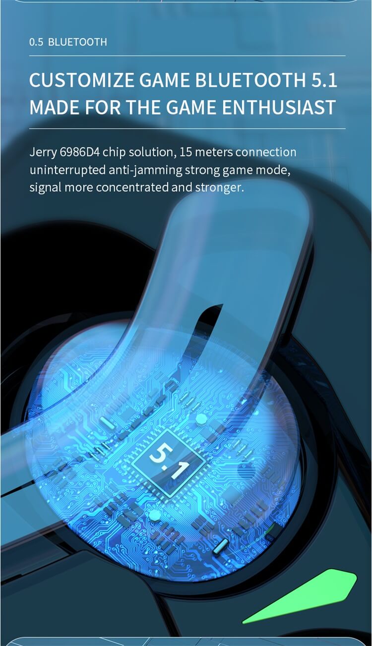 Беспроводные игровые наушники Bluetooth MD168 Blue Light, оптовый поставщик - Shenzhen Shengye Technology Co., Ltd