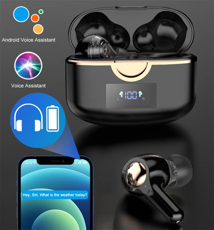 T22 Black Bluetooth Call Music Écouteurs intra-auriculaires Fournisseur en gros-Shenzhen Shengye Technology Co., Ltd