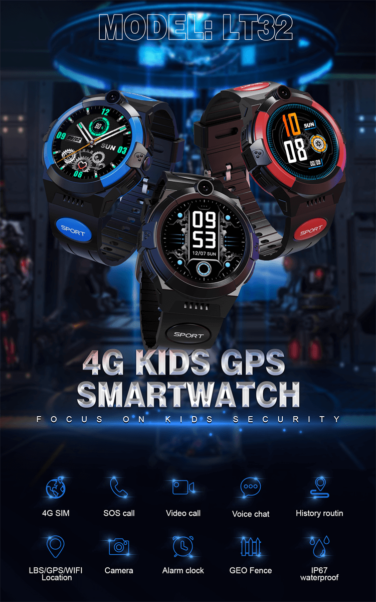 LT32E GPS Kinderuhr Telefonanruf 4G Smartwatch-Shenzhen Shengye Technology Co.,Ltd