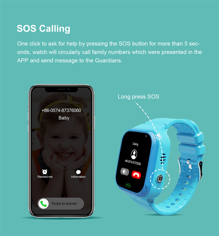 LT-36 Reloj para niños con GPS y tarjeta SIM 4G-Shenzhen Shengye Technology Co.,Ltd