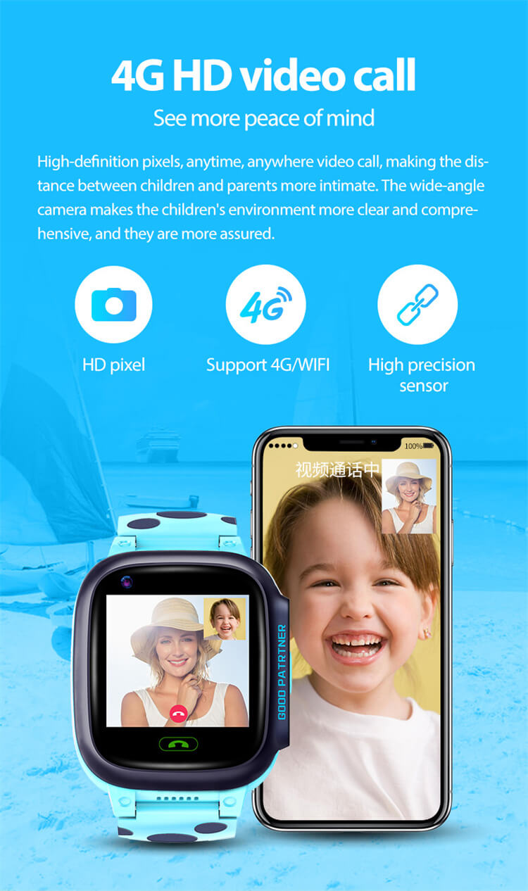 Montre d'appel intelligente pour enfants vidéo Y95 AI 4G-Shenzhen Shengye Technology Co., Ltd