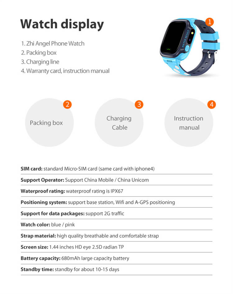 Y92 Lange Standby-Anruf-Kinder-SOS-Uhr-Shenzhen Shengye Technology Co.,Ltd