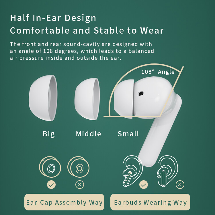 Наушники A40 ENC ANC TWS Bluetooth 5.1, оптовый дистрибьютор-Shenzhen Shengye Technology Co., Ltd