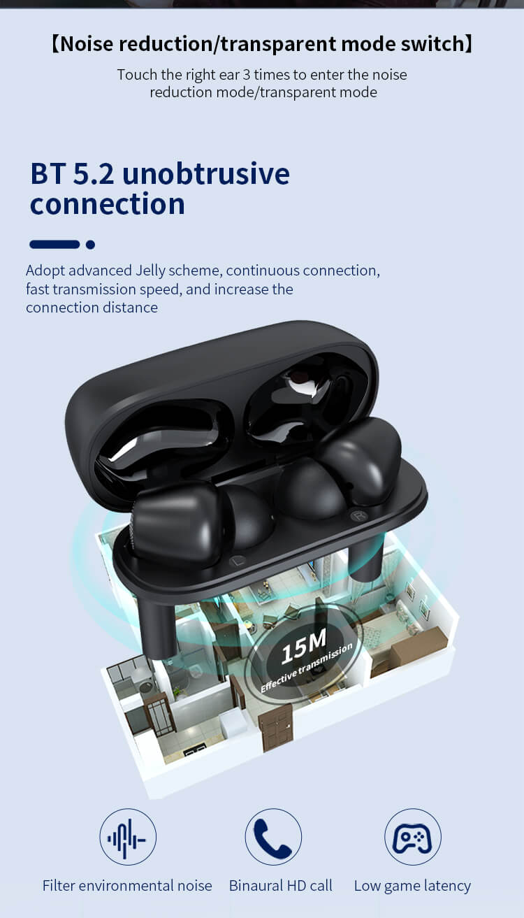 J8 High Quality Mobile Phone ANC TWS Mini Earphone Wholesale Distributor-Shenzhen Shengye Technology Co.,Ltd