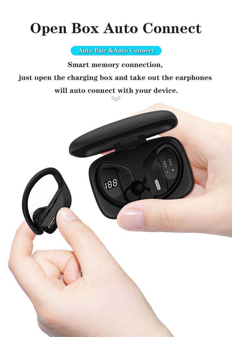 T17 Proveedor de China Auriculares con gancho TWS para juegos Blutooth tipo C impermeables-Shenzhen Shengye Technology Co., Ltd