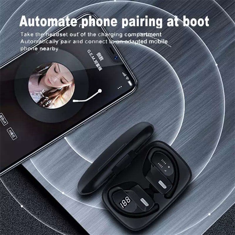 T17 Proveedor de China Auriculares con gancho TWS para juegos Blutooth tipo C impermeables-Shenzhen Shengye Technology Co., Ltd