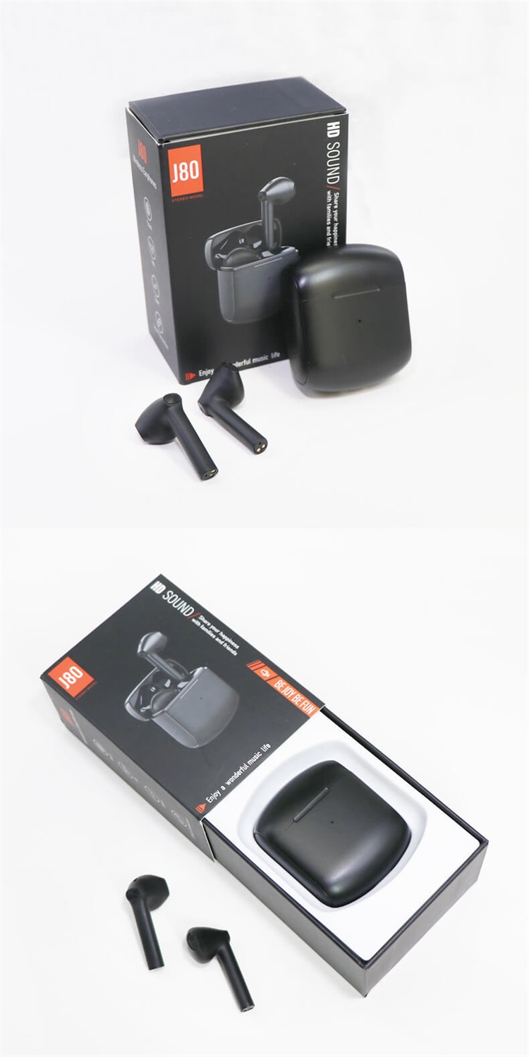 J80 Hand Free Black White Type-C OEM ODM TWS Earphone-Shenzhen Shengye Technology Co.,Ltd