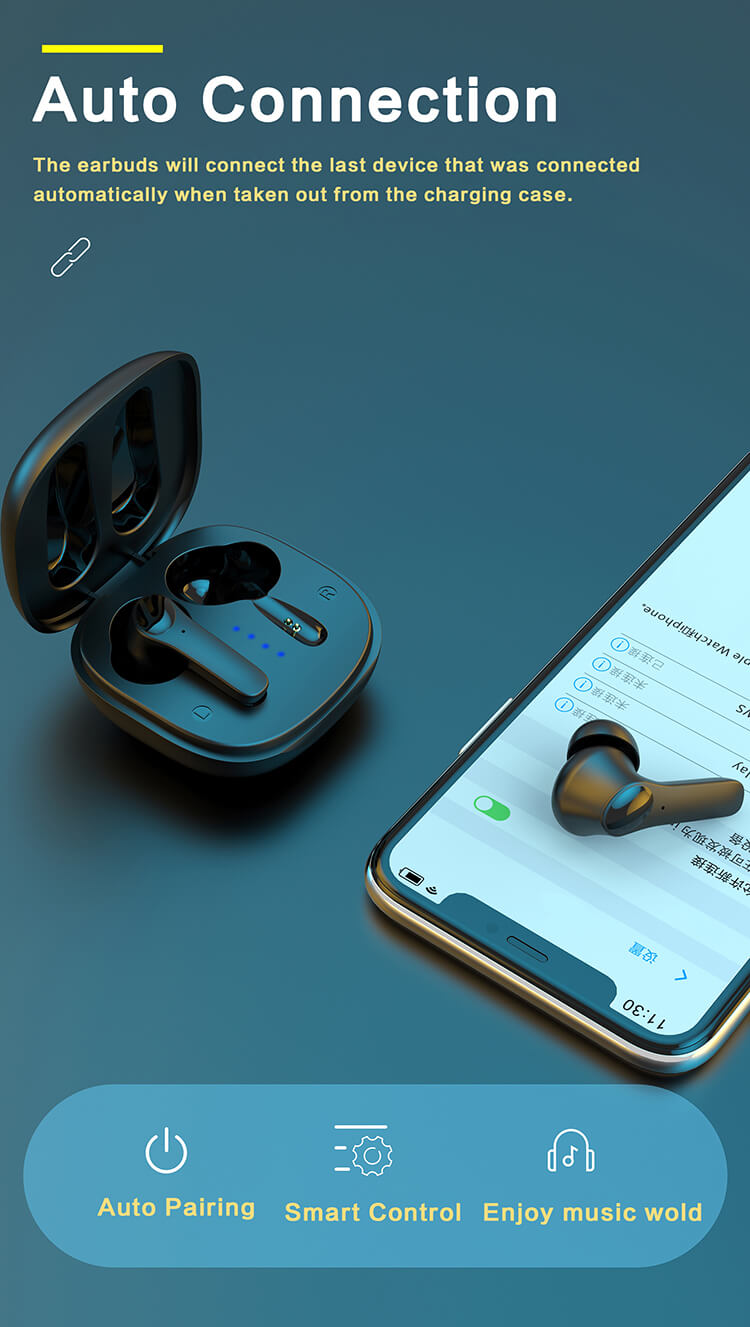 D02 Bluetooth 5.1 HD Call Bass Wholesale Wireless Earbuds Earphone-Shenzhen Shengye Technology Co.,Ltd