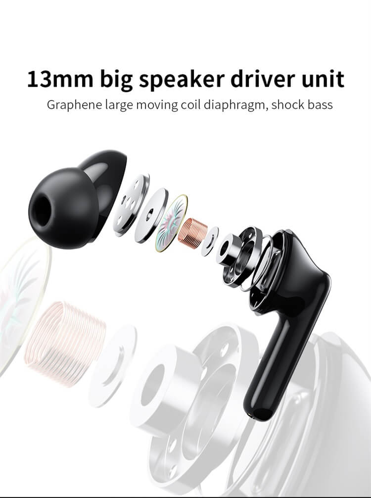 A50 Pro China ANC in-ear mini draadloze oortelefoon met lage latentie - Shenzhen Shengye Technology Co., Ltd