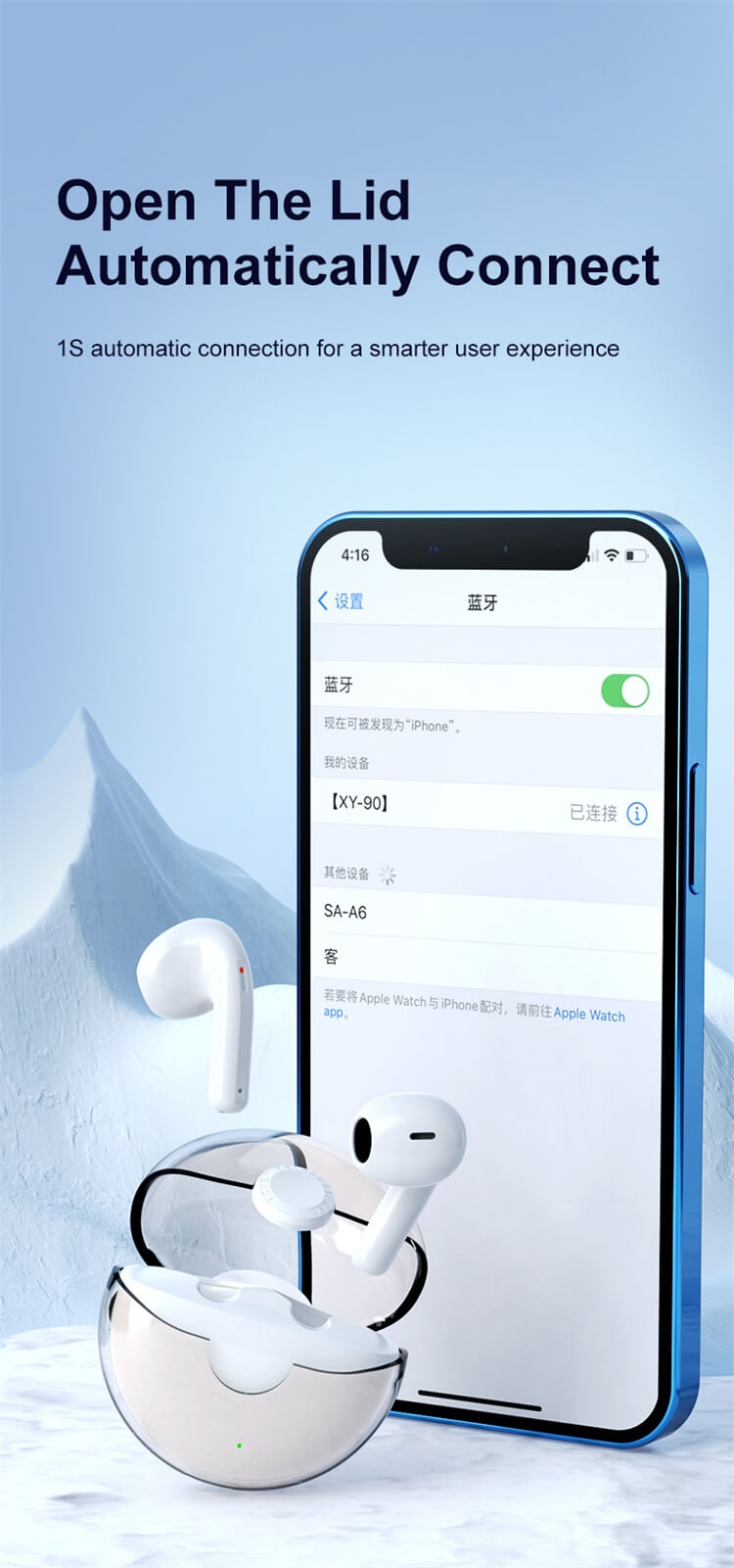 XY90 Китай OEM True Wireless Stereo Bluetooth 5.0 Hi-Fi наушники от руки-Shenzhen Shengye Technology Co.,Ltd