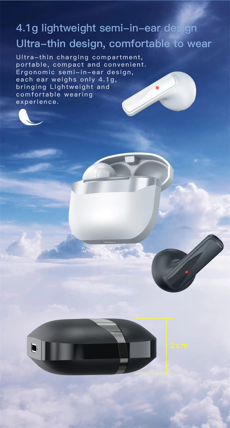 AIR1 Auricular con cancelación de ruido activo inalámbrico verdadero barato OEM ODM-Shenzhen Shengye Technology Co.,Ltd