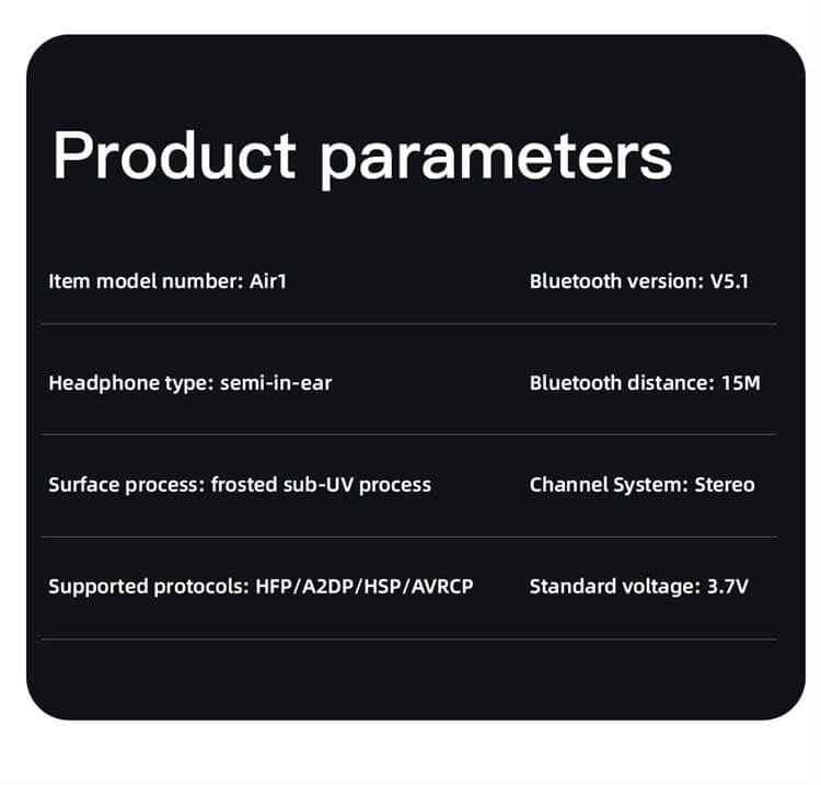 AIR1 Auricular con cancelación de ruido activo inalámbrico verdadero barato OEM ODM-Shenzhen Shengye Technology Co.,Ltd