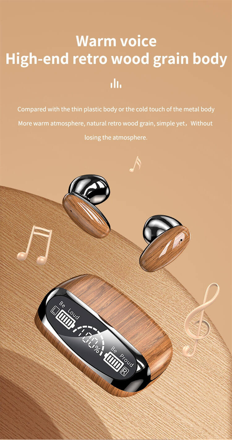 Auriculares estéreo HIFI de grano de madera personalizados de fábrica M35-Shenzhen Shengye Technology Co.,Ltd