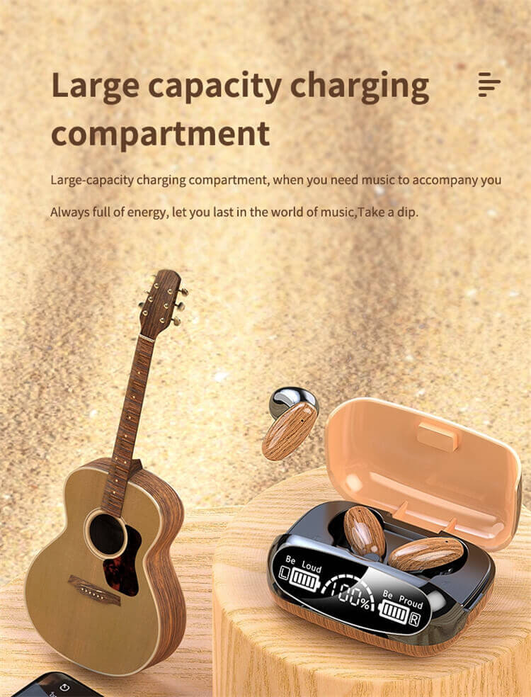 Auriculares estéreo HIFI de grano de madera personalizados de fábrica M35-Shenzhen Shengye Technology Co.,Ltd