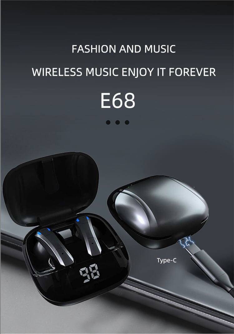 E68 Distributor Wholesale Waterproof Mini 5.0 Bluetooth Sports Earphone-Shenzhen Shengye Technology Co.,Ltd