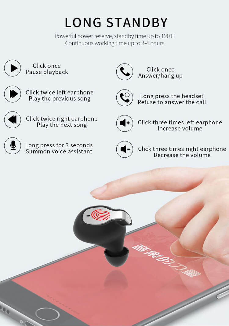 XY5 Mini Lntelligent Earbuds Auricular Bluetooth inalámbrico personalizado-Shenzhen Shengye Technology Co.,Ltd