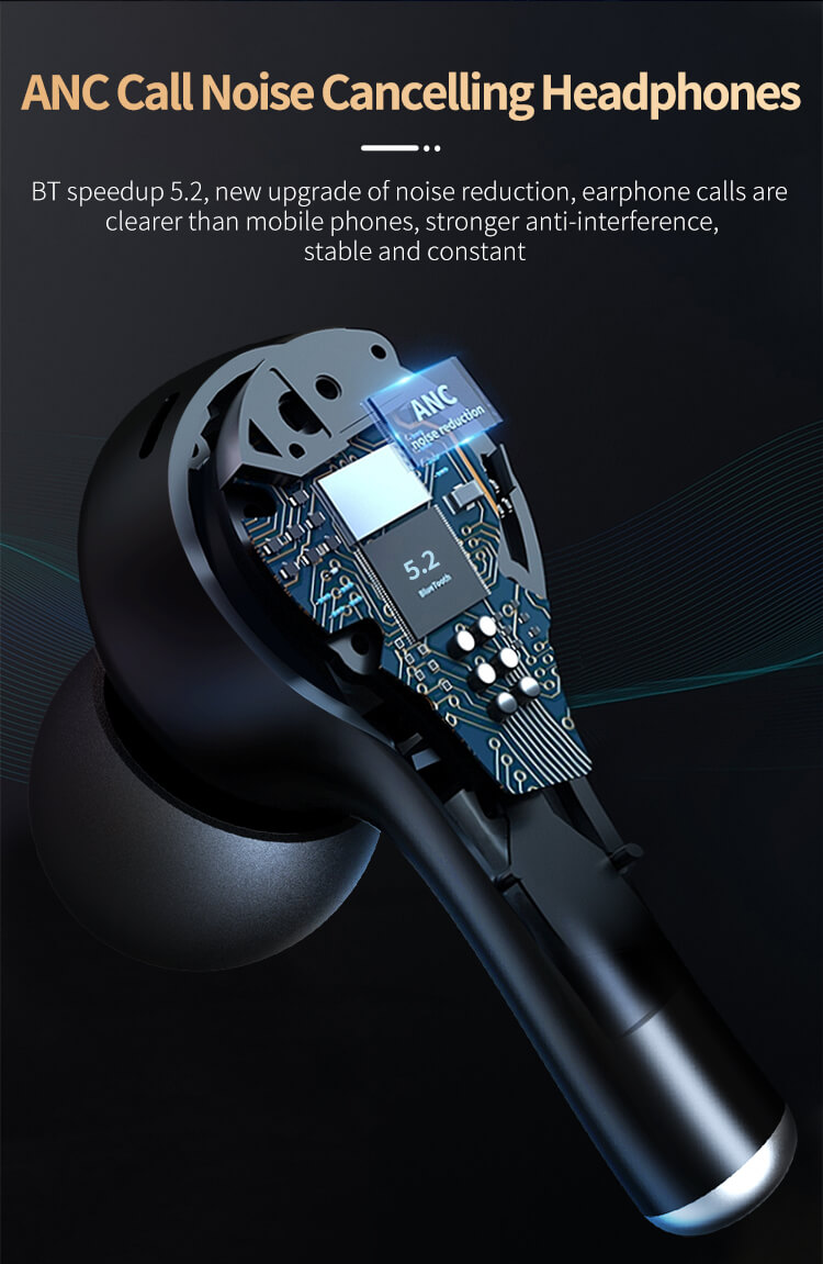 J7 OEM Square Case TWS Bluetooth 5.1  ANC ENC Earphones-Shenzhen Shengye Technology Co.,Ltd