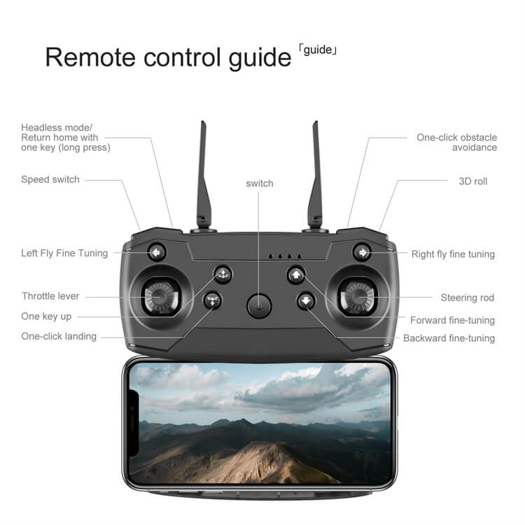 S85 Premium Dual Camera 4K HD Long Delivery 6 Axis 4 Motor RC Quadcopter Mobile Phone Video Drone for Adults-Shenzhen Shengye Technology Co.,Ltd