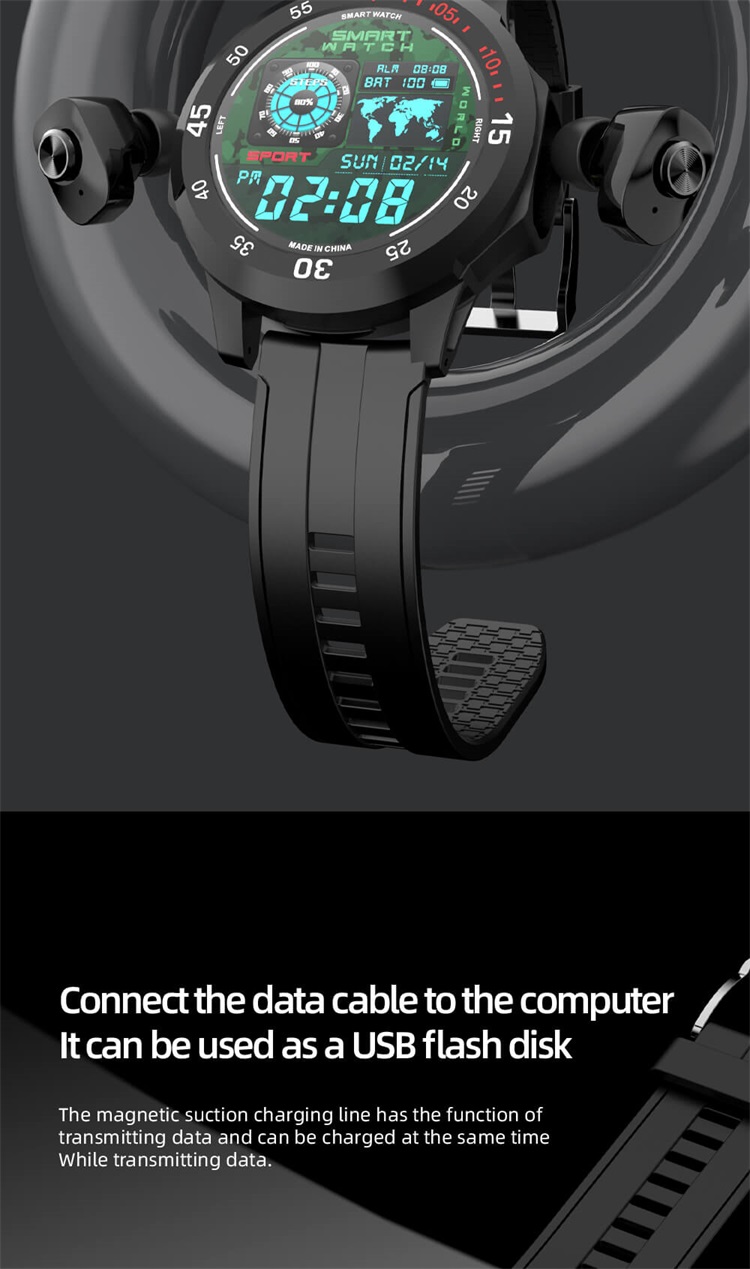 N15 MP3 Playback Smartwatch With Wireless Earbuds-Shenzhen Shengye Technology Co.,Ltd