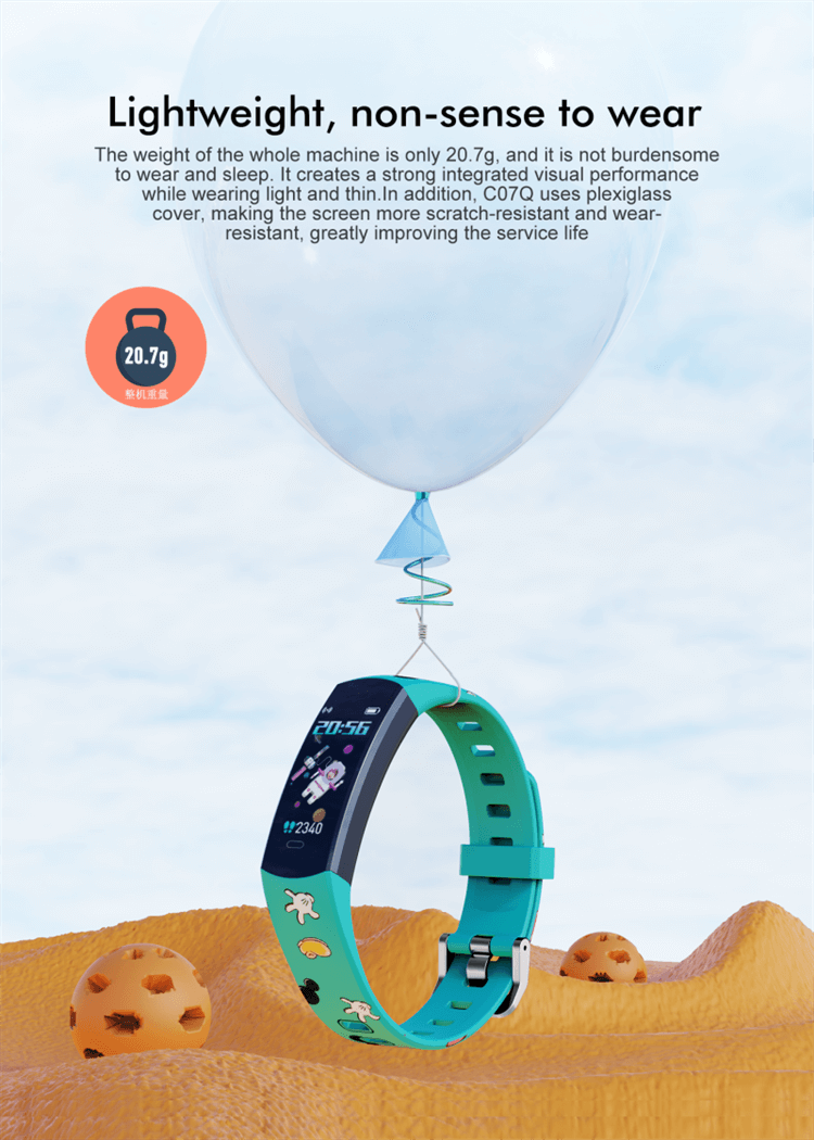 C07Q Pulsera para niños con banda de reloj inteligente para niños-Shenzhen Shengye Technology Co., Ltd