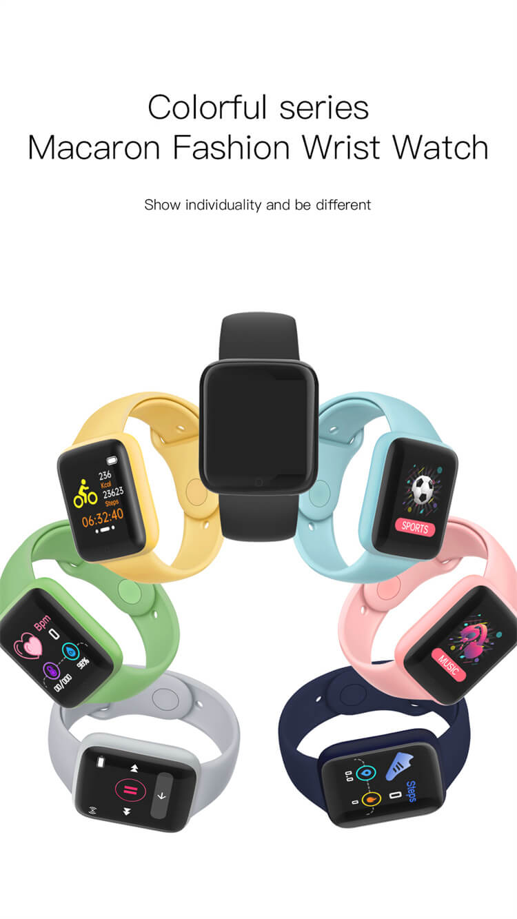 Y68 D20 Macaron Wholesale Custom APP 1.44 Inch Smartwatch Mobile Phone Android Smart Watch-Shenzhen Shengye Technology Co.,Ltd