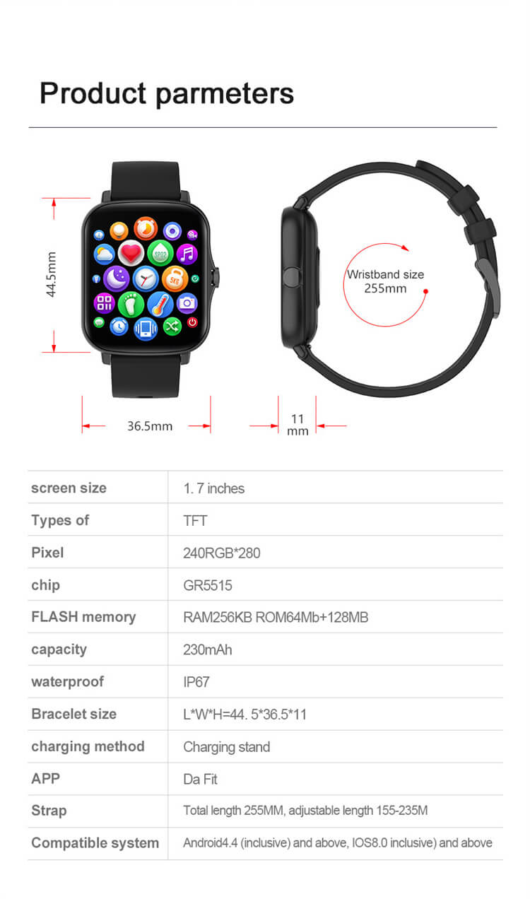 Y20 Pro Digital Wristwatch Smart Sport Watch-Shenzhen Shengye Technology Co.,Ltd