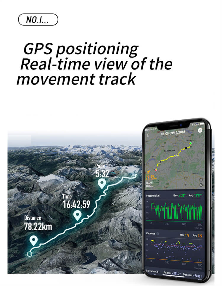 H56 プロフェッショナル GPS ファッション スマート ウォッチ-深セン Shengye Technology Co.、Ltd