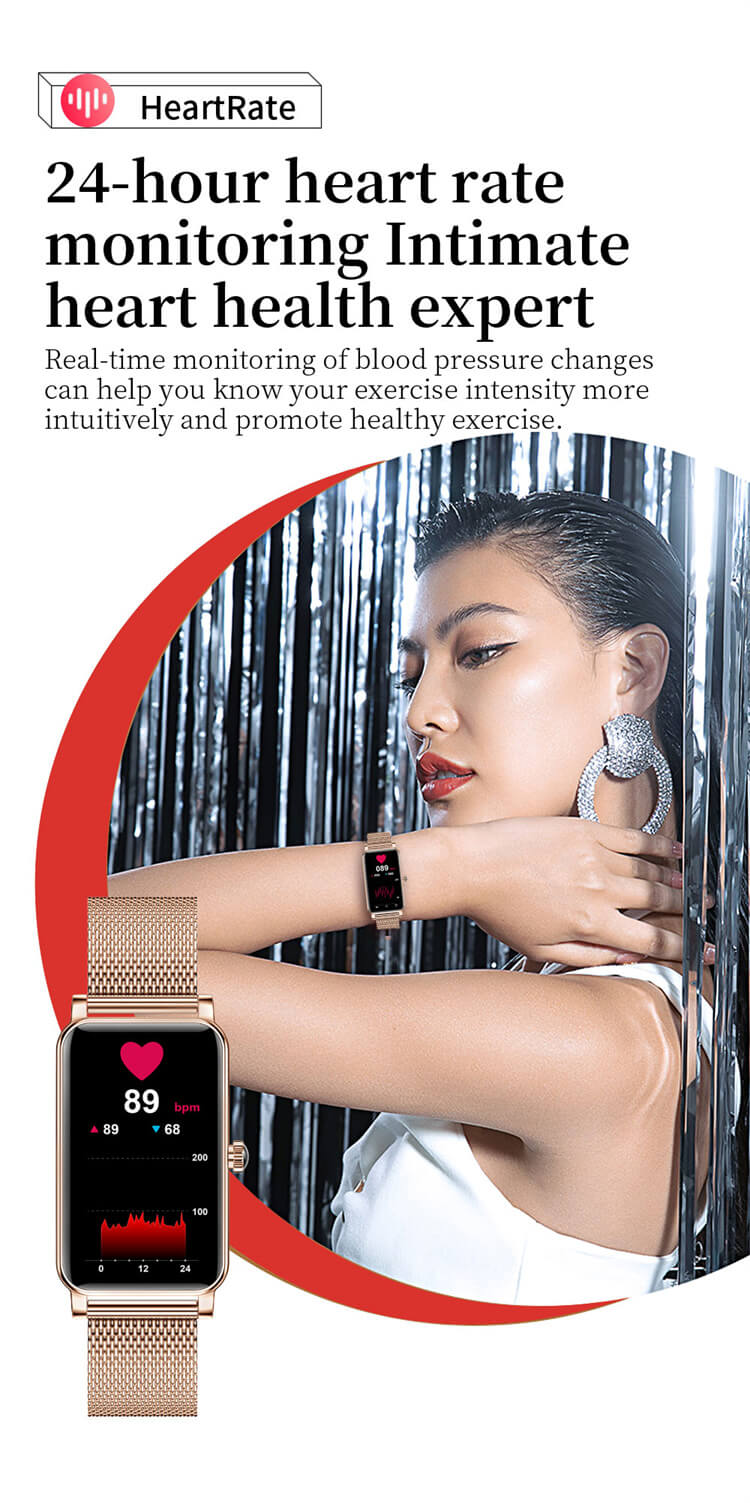 ZX19 Reloj inteligente de muñeca con diseño de moda para mujer-Shenzhen Shengye Technology Co., Ltd