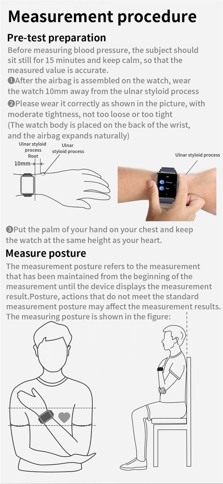 S6 Bomba de aire inteligente Muñeca Presión arterial Salud Reloj inteligente-Shenzhen Shengye Technology Co.,Ltd