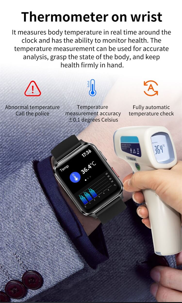 S6 Smart Air Pump Wrist Blood Pressure Health Smart Watch-Shenzhen Shengye Technology Co.,Ltd